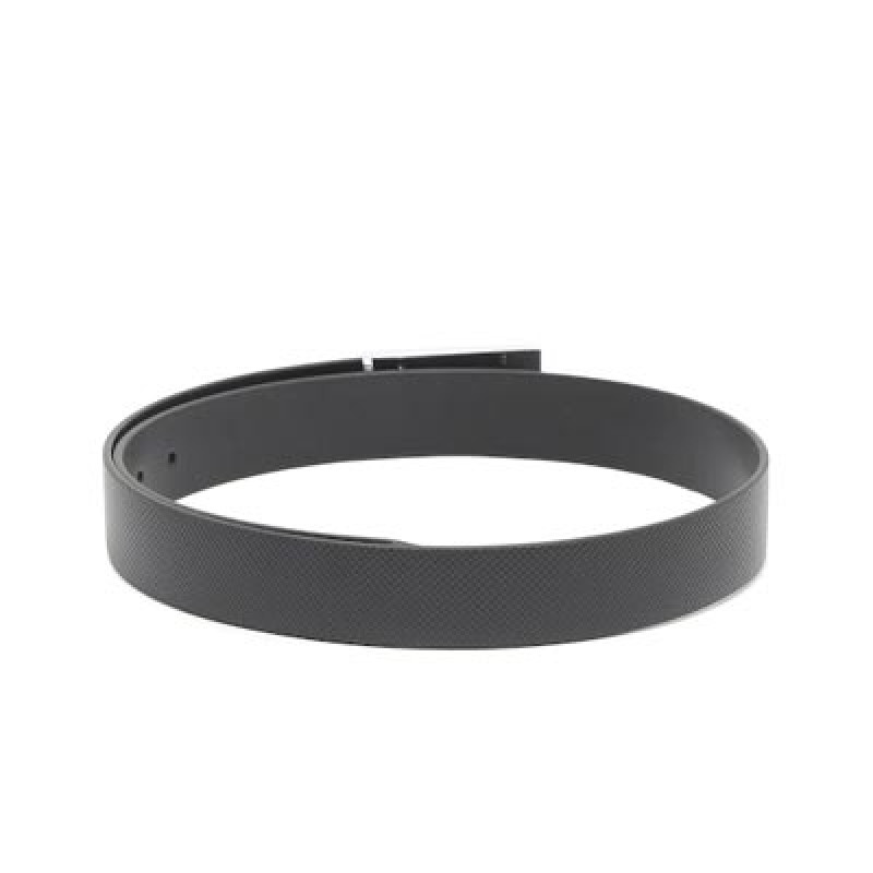 Men Black Leather Belt